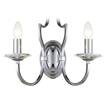 Cosmolight RIGA W02779CH Wandleuchte 2x40W/E14