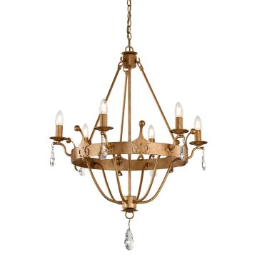 Elstead Lighting WINDSOR WINDSOR6-GOLD Kronleuchter 6x60W/E14