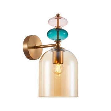 Italux Busco WL-30263-1B-BRO-AMB Wandleuchte 1x40W/E27 IP20