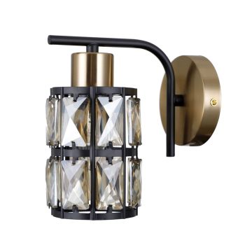 Italux Menfi WL-44236-1-BK-GD Wandleuchte 1x40W/E27 IP20