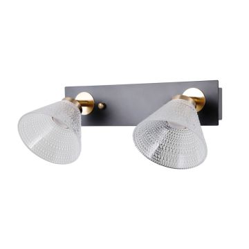 Italux Orella WL-34393-2-BK-HBR Wandleuchte 2x8W/LED 3000K 466lm IP20