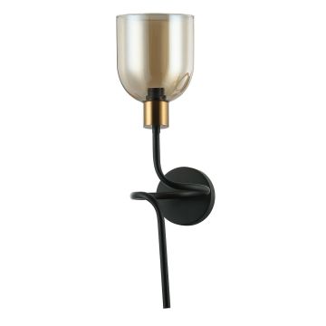 Italux SERVIO WL-66892-1A-BK-AMB Wandleuchte 1x40W/E14 IP20