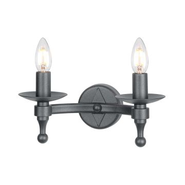 Elstead Lighting WARWICK WR2-GRAPHITE Wandleuchte 2x60W/E14