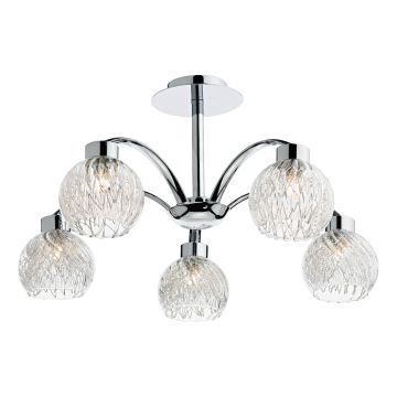 Dar Lighting YASMIN YAS0550 Deckenlampe 5x40W/G9 IP20