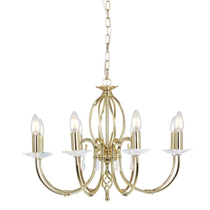 Elstead Lighting-AEGEAN-AG8-POL-BRASS-ELSAG8-POL-BRASS