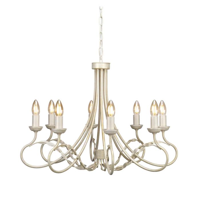 Elstead Lighting-OLIVIA-OV8-IVORY-GOLD-ELSOV8-IVORY-GOLD