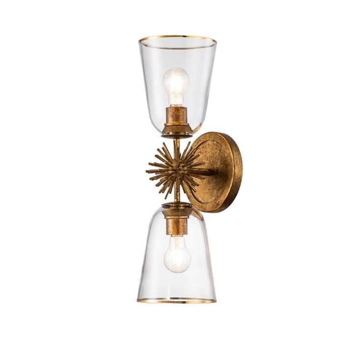 Elstead Lighting-Staring-STARING-2WB-DG-CLEAR-ELSSTARING2WBDGCLEAR